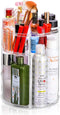 Adjustable Cosmetic Organizer Cosmetics Countertop - Rotating Makeup Storage Acrylic Multi Accessories Organizers Fits Jewelry Toiletry Bathroom (Clear)