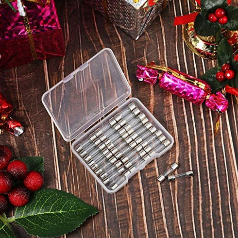 40 Pieces Replacement Fuses for Christmas Lights C9, C7 and G40 Fast-Blow Glass Fuse 5 Amp 110/ 125V TS-C7 Glass Fuses Fast Acting Cartridge Fuse Quick Blow Glass Tube Fuse 0.2 x 0.78 Inch (5 x 20 mm)