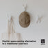 Umbra Buddy Decorative Wall Mounted Hooks for Hanging Coats, Scarves, Bags, Purses, Backpacks, Towels and More, Set of 3, White, 3 Count