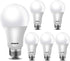 Energetic 60 Watt LED Light Bulb Daylight 5000K, Dimmable A19 LED Bulb, Energy Star Rated, CRI90+, 800lm, UL Listed, 6 Pack