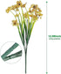 Artificial Flowers Outdoor, 20 Bundles Artificial Plants UV Resistant Fake Plants for Outdoors Outside Front Porch Window Box Hanging Planter Decoration(Yellow)