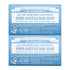 Dr. Bronner’s - Pure-Castile Bar Soap (Baby Unscented, 5 ounce, 2-pack) - Made with Organic Oils, For Face, Body, Hair, Gentle for Sensitive Skin, Babies, No Added Fragrance, Biodegradable, Vegan
