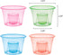 Party Essentials Disposable Soft Plastic Bomber Cups, Jager Bomb Shot Glasses, 3 Oz., 50 Count, Assorted Neon