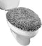 Gorilla Grip Shag Chenille Bathroom Toilet Lid Cover, Machine Wash, Ultra Soft Plush Seat Covers, Large Fabric Covers, 19.5x18.5, Fits Standard Toilet Lids, Bathroom Accessories and Decor, Gray
