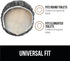 Gorilla Grip Shag Chenille Bathroom Toilet Lid Cover, Machine Wash, Ultra Soft Plush Seat Covers, Large Fabric Covers, 19.5x18.5, Fits Standard Toilet Lids, Bathroom Accessories and Decor, Gray