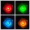 LED Light up Accessories for Hair - Glowing Rose, Light up Flower, Glow in the Dark, LED Hair, Flashing LED Light-up Toys, Glow Barrettes, Bar Dancing Clip, Light up Hair Accessories LED Party Favor