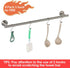 TocTen Bath Towel Bar - Thicken SUS304 Stainless Steel Towel Rack for Bathroom with 4 S Hooks, Bathroom Accessories Towel Rod Heavy Duty Wall Mounted Towel Holder (24IN, Brushed Nickel)