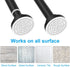 TEECK Shower Curtain Rod, 26-39 Inch Adjustable Tension Spring, Shower Rod, Premium Stainless Steel, Anti-Slip, No Drilling, No Rust, Never Collapse, for Bathroom, Black, Easy to use