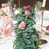 Der Rose 2 Packs 6.2 Feet Artificial Silver Dollar Eucalyptus Leaves Garland with Willow Vines Twigs Leaves String for Doorways Greenery Garland Table Runner Garland Indoor Outdoor.