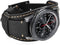 CooBES Compatible with Samsung Galaxy Watch 46mm/Galaxy Watch 3 45mm/Gear S3 Frontier/Classic Bands, 22mm Genuine Leather Cuff Bracelet Replacement Strap with Stainless Steel Buckle Men Women (Black)