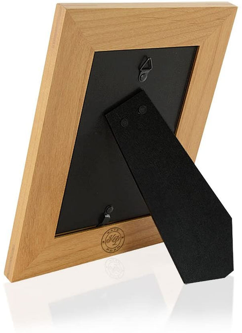 KATE POSH Santa & Me Engraved Natural Wood Picture Frame. My First Christmas, My 1st Christmas, New Baby Grandma Gift, Grandpa Gift, My Visit with Santa. (4x6-Vertical)
