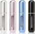 4PCS Refillable Perfume Atomizer Bottle, Portable Travel Perfume Mini Spray Bottles, Cologne Dispenser Perfume Bottles, Portable Empty Perfume Spray Bottle for Travel, Perfume Container with Bag