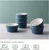 DOWAN Ramekins 8 oz Oven Safe, Porcelain Ramekins Souffle Dish, Creme Brulee Ramekins, Ramekins for Baking, Stackable Ramekin for Pudding, Spinach Souflees, Set of 6, Airy Blue