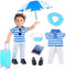 18 Inch Doll Clothes and Accessories Boy Doll Travel Suitcase Set for 18 inch Boy Dolls