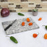 Home Basics Granite (8" x 12", White) Cutting Board