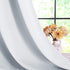 NICETOWN Room Darkening Curtain Panels for Bedroom -Easy-Care Solid Thermal Insulated Grommet Room Darkening Draperies / Drapes (2 Panels, 42 by 54, Platinum-Greyish White)