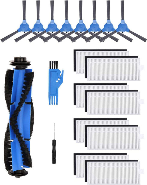 Hyphen-X Replacement Parts Compatible with Eufy RoboVac 11S, RoboVac 30, RoboVac 30C, RoboVac 15C,RoboVac 12, RoboVac 35C Accessory Robotic Vacuum Cleaner Filters, Side Brushes,Rolling Brushes