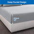 HOMEIDEAS King Size Bed Sheets - 6 Piece Set (Light Grey) - Extra Soft Brushed Microfiber 1800 Bedding Sheets, Deep Pocket, Wrinkle & Fade Free