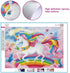 DIY 5D Unicorn Full Drill Diamond Painting by Number Art Kits for Adults Kids Home Wall Decor 11.8x15.7 inch (Unframe)