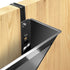 Acrimet 3 Pockets Wall Mount File Holder Organizer Letter Size, Black Color (Hangers Included)