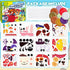 Art Craft Gift for Kids - 12 Paper Plate Art Kit Toy for 2, 3, 4, 5 Years Old Boys Girls Toddler, DIY Animal Art Supplies for Children Preschool Classroom/ Party Favor/ Birthday/ Christmas Game Crafts