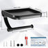 Matte Black Toilet Paper Holder with Phone Shelf, GIGRIN Space Aluminum Adhesive Toilet Tissue Holder Wall Mount TP Roll Holder for RV Home Bathroom
