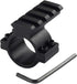 Higoo® 1-Inch 1" Scope Ring Adaptor W/Picatinny/Weaver Rail, Tactical Barrel Clamp Mount with Rail for Scope Flashlight Laser Sight