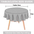 Bettery Heavy Weight Cotton Linen Tablecloth Lace Plaid Round Table Cloth for Kitchen Dining Room Tabletop Decoration, 48" - Round, Coffee
