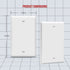 ENERLITES Blank Device Wall Plate, Gloss Finish, Standard Size 1-Gang 4.50" x 2.76", Polycarbonate Thermoplastic, Electrical Covers for Unused Outlets/Switches, 8801-W-10PCS, White 10 Pack