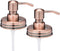 Jarmazing Products Classic Vintage Styled Copper Mason Jar Soap Dispenser Lids - Two Pack - for All Regular Mouth Canning Jars
