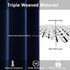ROSETTE Blackout Curtains for Bedroom - Thermal Insulated Room Darkening Noise Reducing, 42 x 63 Inch Length Curtains for Living Room, Set of 2 Panels with Tiebacks, Navy Blue