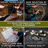 Ventures Fly Co. | 122 Premium Hand Tied Fly Fishing Flies Assortment | Two Fly Boxes Included | Dry, Wet, Nymphs, Streamers, Wooly Buggers, Terrestrials | Trout, Bass Lure Set, Kit, Gift