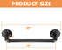 Industrial Pipe Towel Bar 18 Inch, Pipe Towel Rack 18 Inch,Towel Horse, Bath Towel Holder,Wall Mounted DIY Style,Black Epoxy Coated Finish