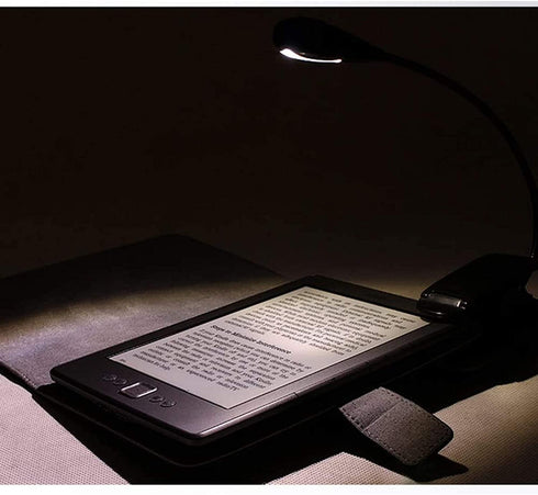 LEPOWER Clip on Book Light/Reading Light/Clip Light with 5 LED Eye Care, 3 Color Changeable, Portable Reading Lamp, Battery & USB Operated, Bed Light for Kids, Bookworms, Students