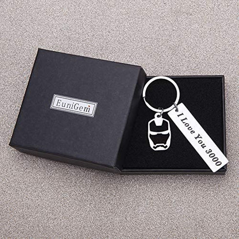 I Love You 3000 Keychain for Dad from Daughter Drive Safe Key Chain for Boyfriend Birthday Christmas Valentines Present from Girlfriend Gift for Father Day Graduation Couples Keyrings for Husband Wife