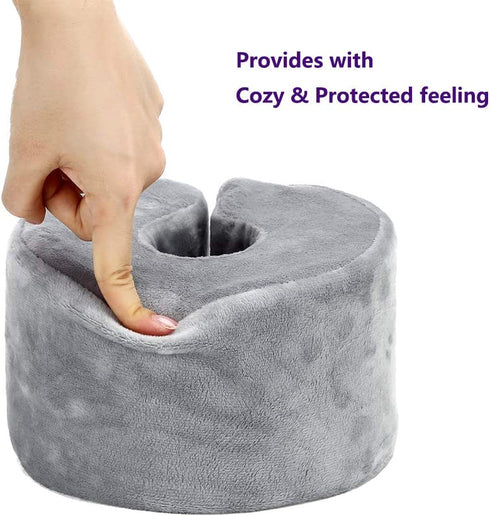 Foot Elevation Pillow Elevating Leg Rest Ankle Protector Foot Leg Support Pillow Broken Ankle Donut Foam Foot Elevator Cushion Heel Pillows Protection Leg Wedge Bed Sore Pillows Post Surgery (1 PCS)
