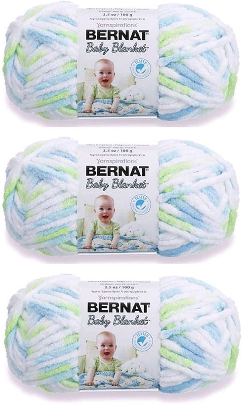 Bernat Baby Blanket Yarn (3-Pack) Funny Prints 161103-03233