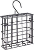 More Birds Suet Cage Bird Feeder, Fruit and Suet Feeder, Single Cake Capacity ,Black