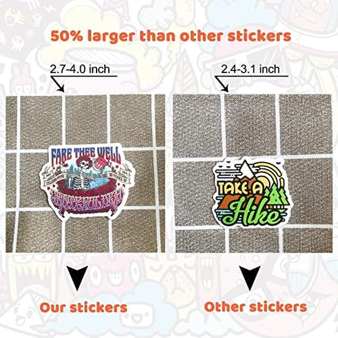 Kilmila Cute Cartoon Bear Stickers?50Pcs Large Size?Gifts Merch Grateful Dancing Bear Party Supplies Vinyl Stickers for Skateboard Guitar Laptop Luggage Teens Girls