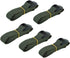Folgtek 5 Pack Trail & Game Camera Mounting Straps Portable UV Resistant and Foldable Nylon Fiber Strap, Hunting Camera Tree Strap Belts Kit 145cm for Trail Cameras Accessory (Dark Green)
