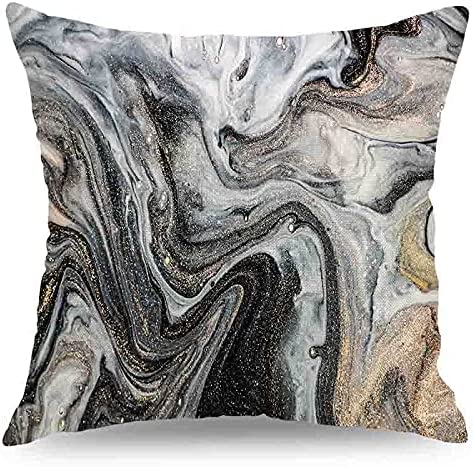 CARROLL Throw Pillow Covers Decorative Pillows for Couch Pillows 18 x 18 Inch Modern Marble Throw Pillow Cases for Bedroom Sofa Living Room Home Decor Set of 4