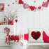 Valentine's Day Pillow Covers 18x18 Set of 4 Buffalo Plaid Heart Love Pillow Cases Sofa