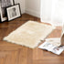 MIULEE Luxury Super Soft Fluffy Area Rug Faux Fur Rectangle Rug Decorative Plush Shaggy Carpet for Bedside Sofa Floor Nursery 2 x 3 Feet,Beige
