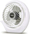 viniper Battery Operated Fan, Small Desk Fan : 3 Speeds & 8-24 Hours Longer Working, 180° Rotation, Optimised Portable USB Rechargeable Fan , Small but Mighty, Strong Wind (6.2 inch, White)
