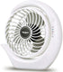 viniper Battery Operated Fan, Small Desk Fan : 3 Speeds & 8-24 Hours Longer Working, 180° Rotation, Optimised Portable USB Rechargeable Fan , Small but Mighty, Strong Wind (6.2 inch, White)