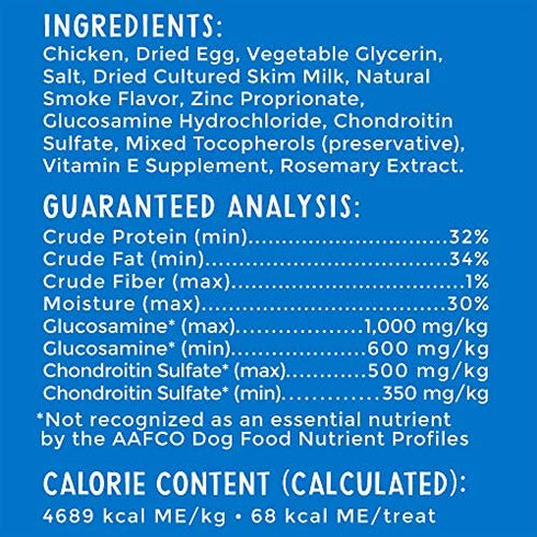 Happy Hips & Joint, Grilled Strips, Grain Free Dog Treats, Glucosamine & Chondroitin, Chicken 12oz