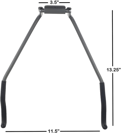 Stalwart 75-ST6016 Bike Rack Wall Hook, Wall Mount Flip-Up Bike Storage, Bicycle Holder / Hanger with EVA Foam - Bike Accessories for Garage or House