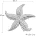 Starfish Napkin Rings Set of 8 Silver Ocean Coastal Nautical Holiday Wedding Party Beach Table Decor
