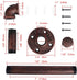 Industrial Pipe Decor Toilet Paper Holder Set,GoYonder Wall Mounted Toilet Roller Paper Holder (Mounting Hardware Included) (Bronze Finish)