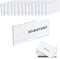 Basket Labels Clip On,50PCS Clear Plastic Bin Clip Labels for Baskets,Wire Shelf Price Labels,Labels for Storage Bins,Merchandise Sign Display Holder,50PCS 6X4CM Label Inserts Included. (CQTP0000)